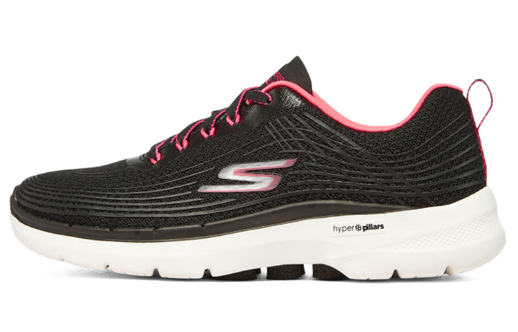 Skechers Go Walk 6 ‘Stunning Glow Black Hot Pink’ Women’s