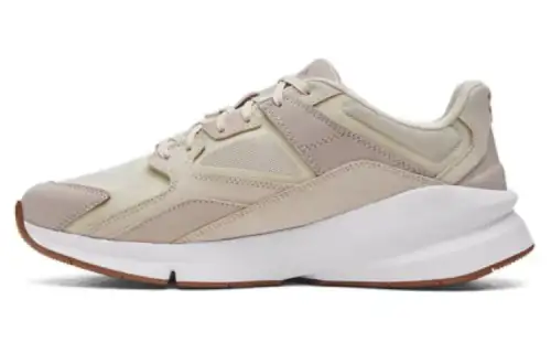 Under Armour Mesh Cushioning Breathable Low top Casual Shoes Unisex Ecru