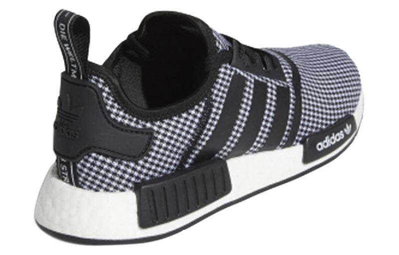 Кроссовки adidas originals NMD_R1 (черно-белые) — Чёрный / белый — фото 3