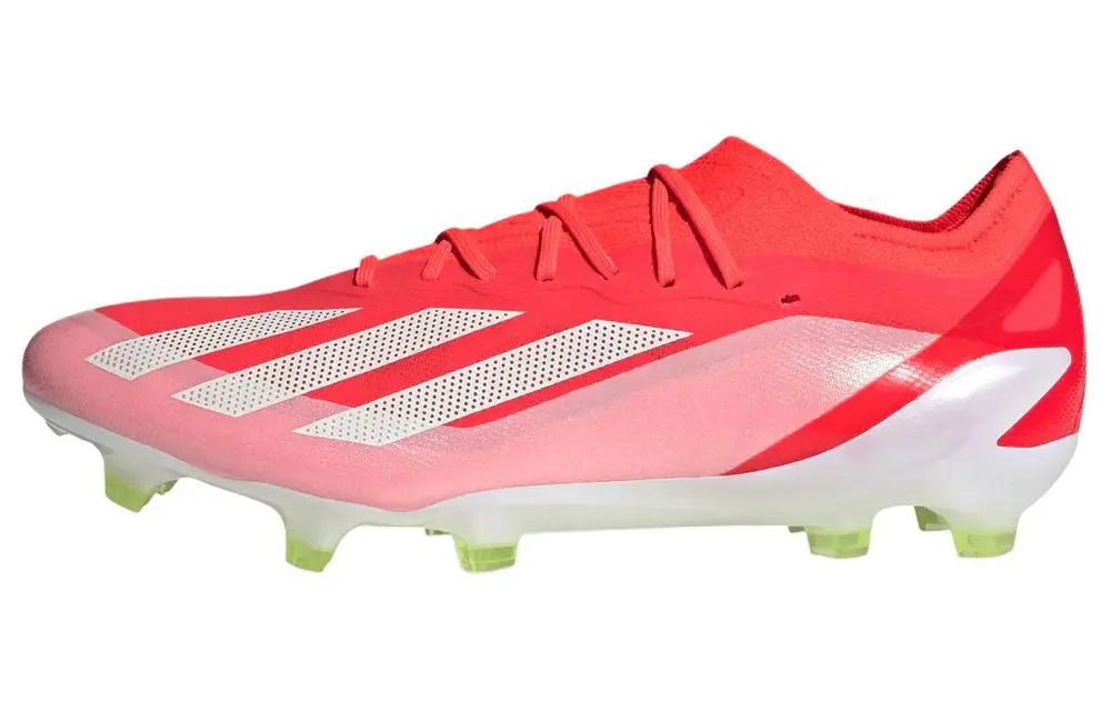 Adidas X CRAZYFAST FG Firm Ground Slip Resistant Lightweight Soccer Shoes Unisex Red White