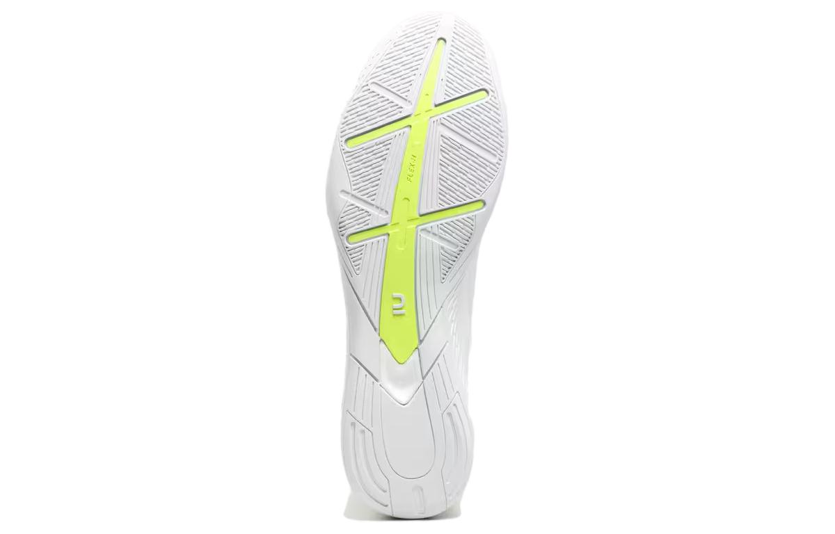 DECATHLON IC/in Cushioning Slip Resistant Abrasion Resistant Breathable Soccer Shoes Men’s White Yellow