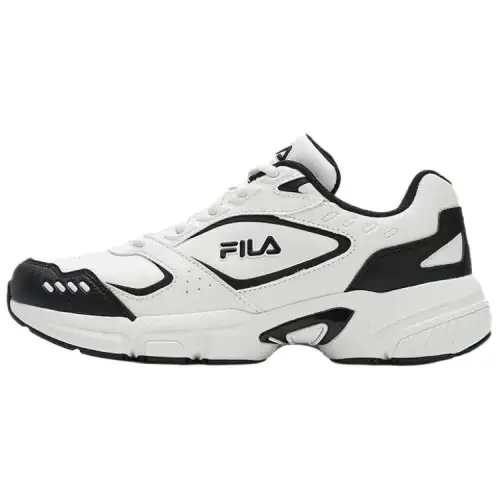 FILA DECIMUS Comfortable Abrasion Resistant Abrasion Resistant Low top Casual Shoes Women's Snow Black