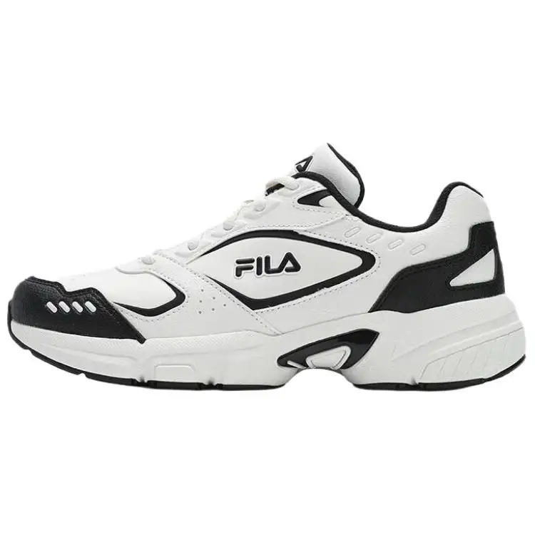 FILA DECIMUS Comfortable Abrasion Resistant Abrasion Resistant Low top Casual Shoes Women's Snow Black