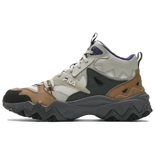 FILA Oakmont High top Casual Shoes Men's Gray Brown