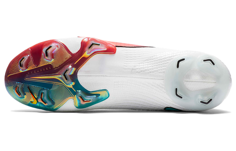 Мужские футбольные бутсы Nike Mercurial Superfly 7 Elite FG (белыйрозовыйсиний) — фото 6