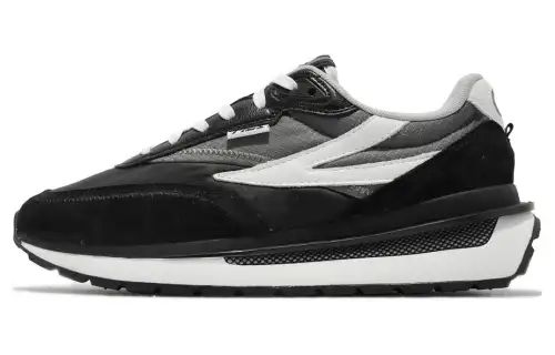 FILA Renno Abrasion Resistant Breathable Low top Casual Shoes Unisex Black