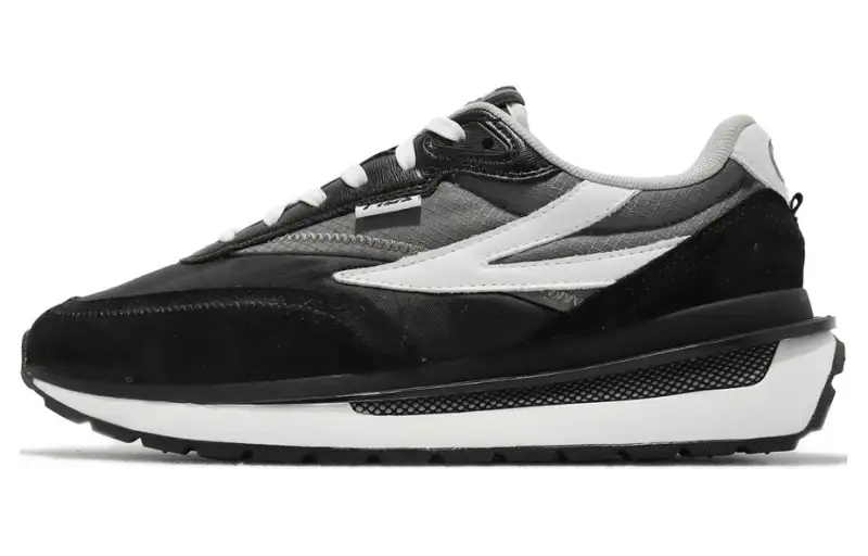 FILA Renno Abrasion Resistant Breathable Low top Casual Shoes Unisex Black