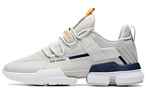ANTA Casual Shoes Men's Low Top Gray White