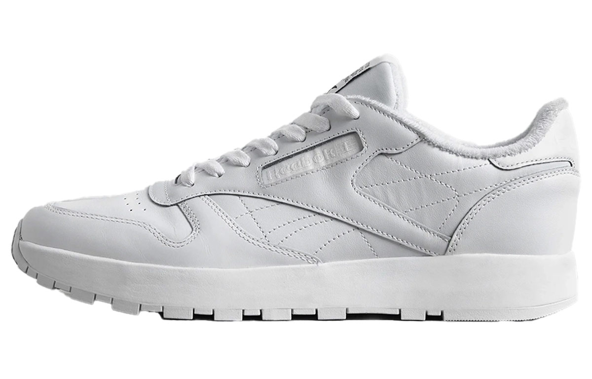 Maison Margiela/Margiela x Reebok Classic Leather Tabi two-layer cowhide first-layer cowhide split-toe shoes joint model trendy outdoor shock-absorbing low-cut lifestyle shoes same style for men and women white