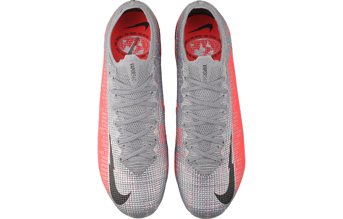 Бутсы Nike Mercurial Vapor 13 Elite AG-Pro (серо-оранжевые) — Серыйоранжевый — фото 4