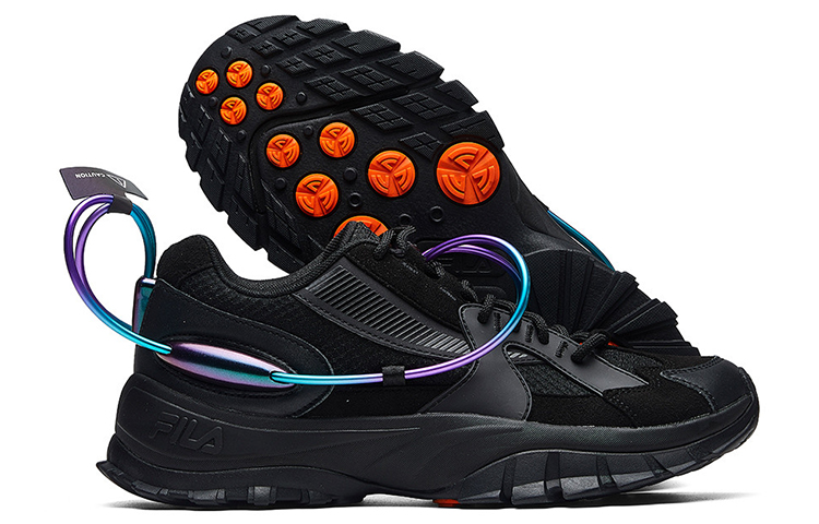 Мужские кроссовки Fila FUSION (черные) — фото 4