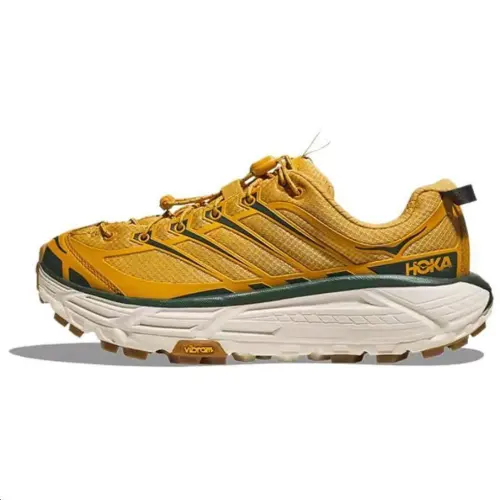 HOKA ONE ONE Mafate Three 2 Textile, Synthetic Leather Cushioning Abrasion Resistant Breathable Lightweight Low top