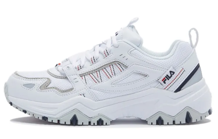 FILA Oakmont Casual Shoes Unisex Low Top White/Red