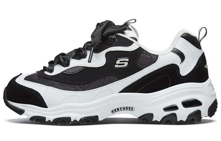 Skechers D'Lites 1.0 Low Top Running Shoes Black Women's