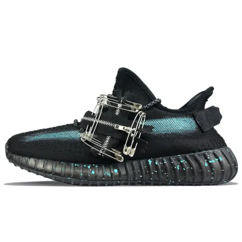 Adidas Originals Yeezy Boost 350 V2 Low top Casual Shoes Unisex Black Green