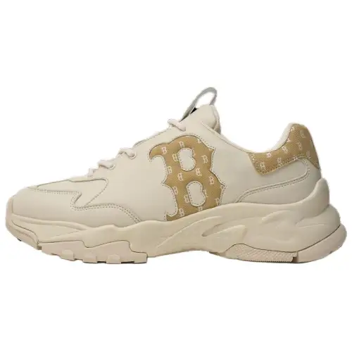 MLB Big Ball Chunky Synthetic Leather Low top Casual Shoes Unisex Brown