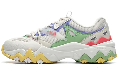 FILA Fellow European Edition 2 Synthetic Leather Low top Casual Shoes Women's White Green Purple