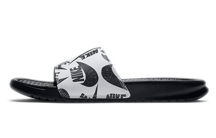 Nike Benassi Jdi Floral Slide 'Swoosh Logo Print Black' Women's