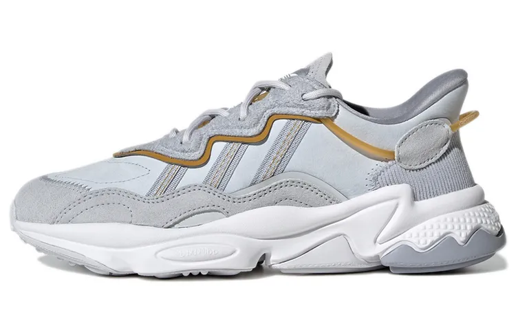 Adidas Originals Ozweego Shoes 'Grey /Yellow' Women's