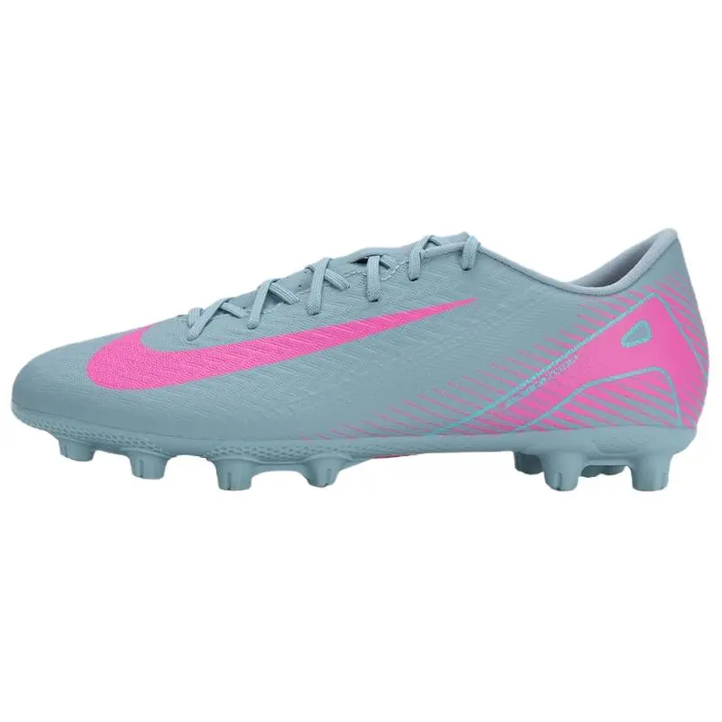 Nike Mercurial Vapor 16 Comfortable HG Hard Ground Soccer Shoes Unisex Gray Pink