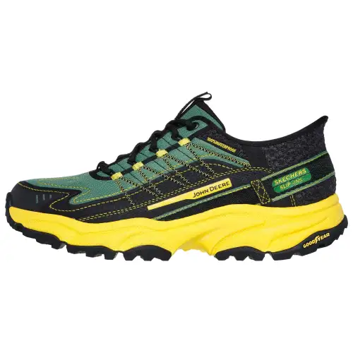John Deere Vigor AT Big Creek x Skechers Slip Ins Low top Casual Shoes Men's Black Green Yellow