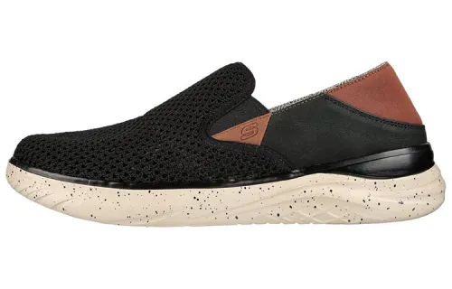Skechers Relaxed Fit Glassell Coima Textile, Mesh Low top Casual Shoes Men's Black