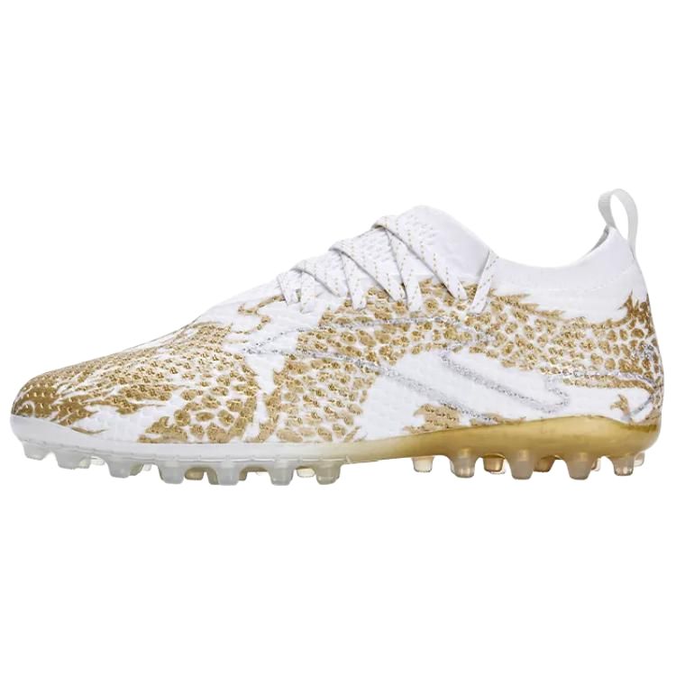 Joma Cushioning Slip Resistant Abrasion Resistant Breathable Coverage Soccer Shoes Men’s White Gold