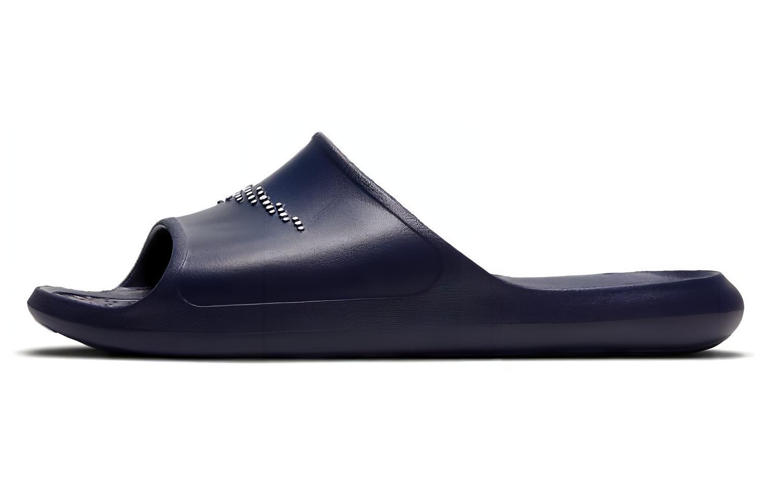 Nike Victori One Shower Slide Polka Dot Swoosh Midnight Navy