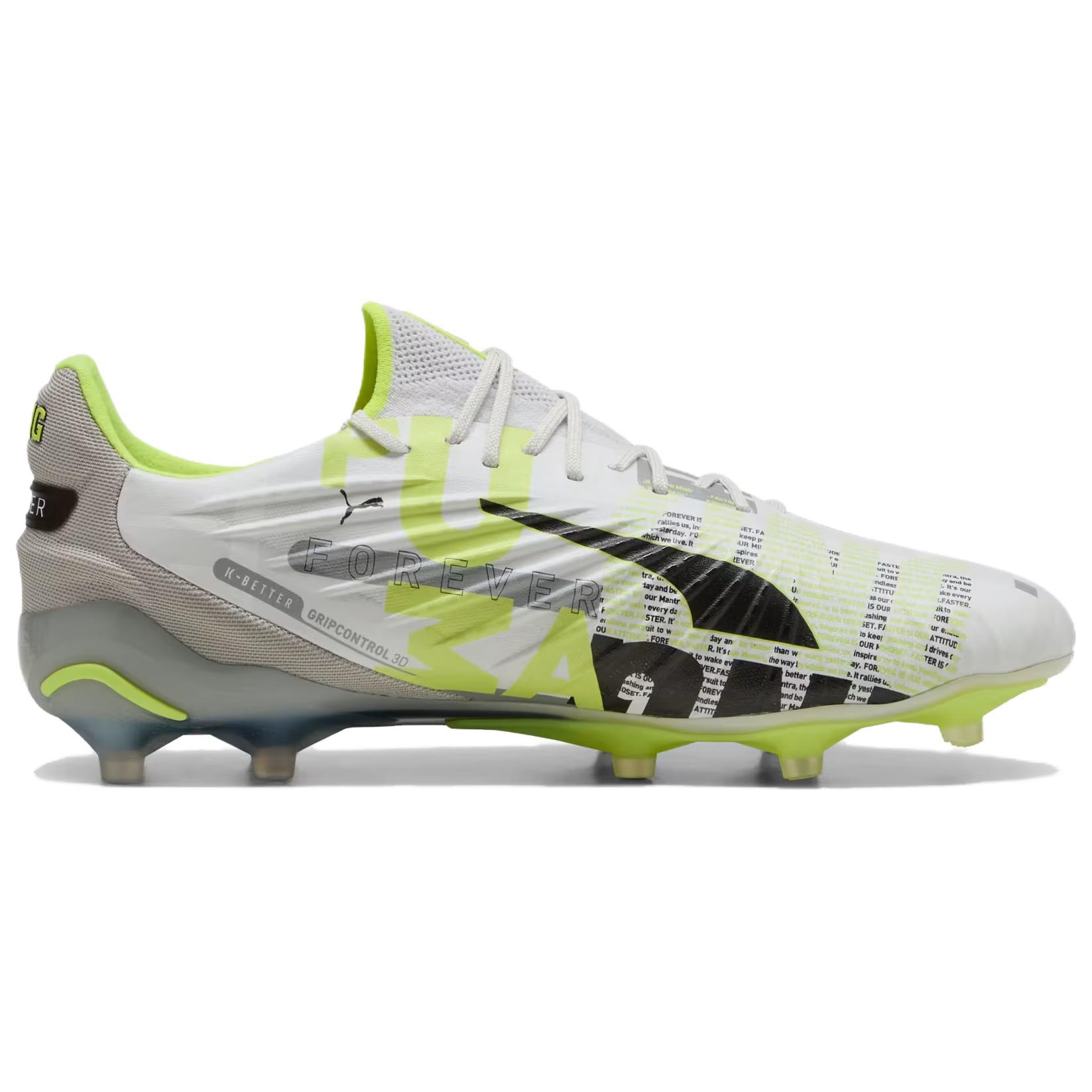 PUMA AG Artificial Ground FG Firm Ground Abrasion Resistant Soccer Shoes Men’s Gray Green