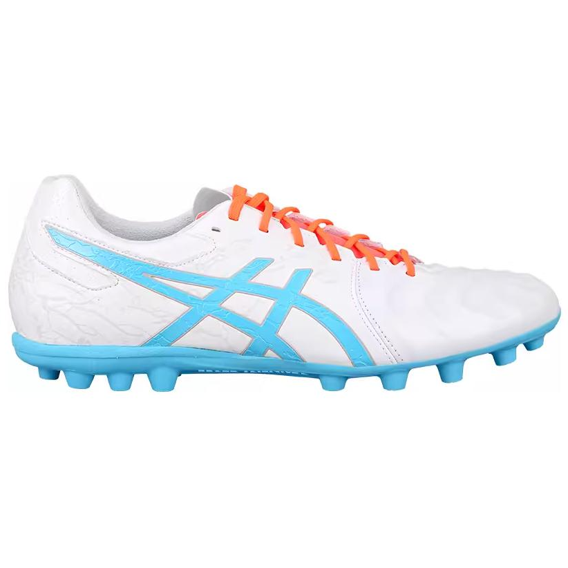Asics Ds Light Club AG Artificial Ground Kangaroo Leather Soccer Shoes Men’s White Blue