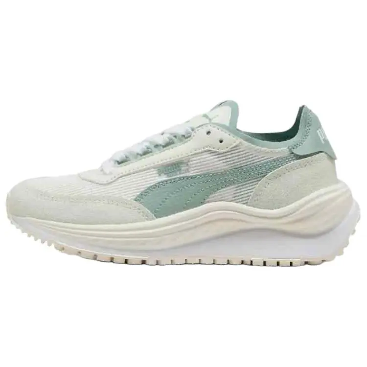 PUMA RIDER ELITE Abrasion Resistant Abrasion Resistant Low top Casual Shoes Unisex White Green