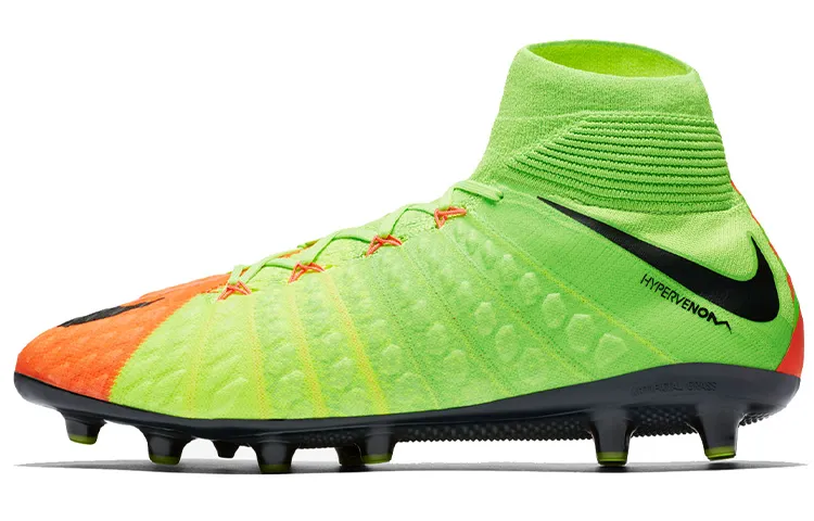 Nike Hypervenom Phantom 3 AG Artificial Ground Cushioning Slip Resistant Abrasion Resistant Soccer Shoes Men's