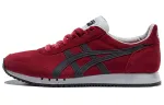 Onitsuka Tiger Dualio Cushioning Slip Resistant Abrasion Resistant Low top Casual Shoes Unisex Red Black