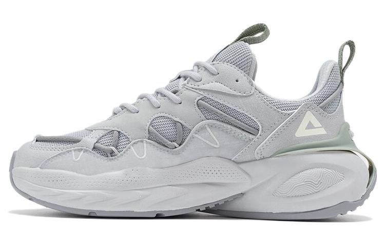 PEAK State Pole Cushioning Slip Resistant Abrasion Resistant Low top Sports Casual Shoes Women's Ice Gray