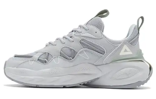 PEAK State Pole Cushioning Slip Resistant Abrasion Resistant Low top Sports Casual Shoes Women's Ice Gray