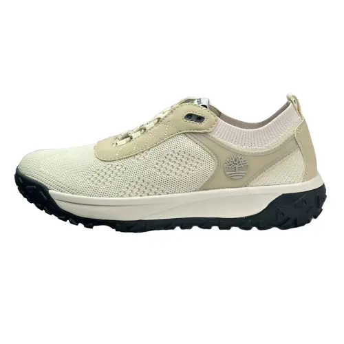 Timberland Slip Resistant Abrasion Resistant Low top Casual Shoes Men's White Brown