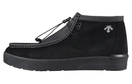 DESCENTE Cushioning Abrasion Resistant Cushioning, Wear Resistant Low top Casual Shoes Unisex Black Gray