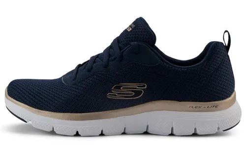 Skechers Flex Appeal 4.0 Casual Shoes Women's Mid Top Black/Gold