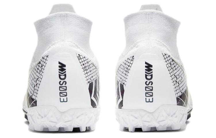 Футбольные бутсы Nike Mercurial Superfly 7 Elite MDS TF (белый / черный) — Белый / чёрный — фото 5