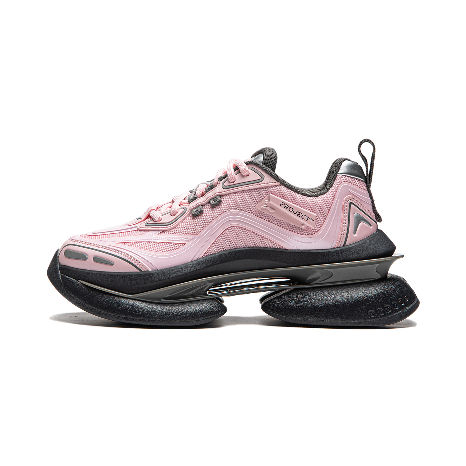 Li Ning Project* Spiritual Void Cushioning, Wear Resistant Low top Casual Shoes Women's Ying Pink