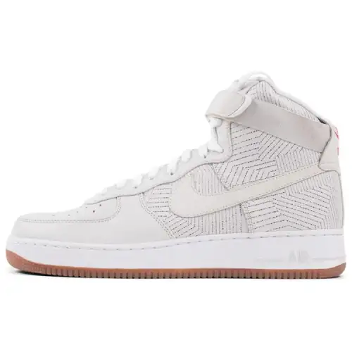 Nike Air Force 1 Premium Slip Resistant Abrasion Resistant Mid top Casual Shoes Men's Ecru