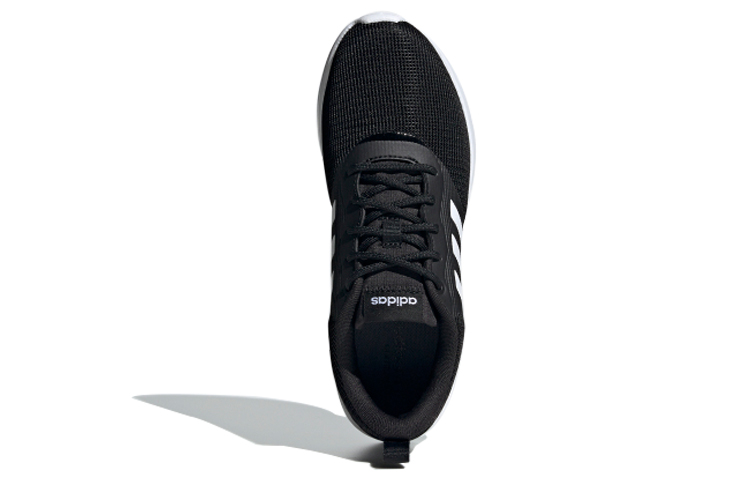 Женские кроссовки adidas neo Qt Racer 2.0 (черно-белые) — Чёрный / белый — фото 4