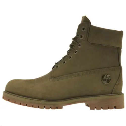 Timberland 6' Heritage Premium Waterproof Boot Olive Nubuck