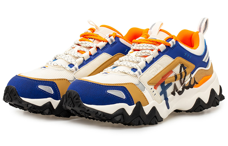 Мужские кроссовки Fila FUSION (желто-бело-синие) — Жёлтыйбелыйсиний — фото 2