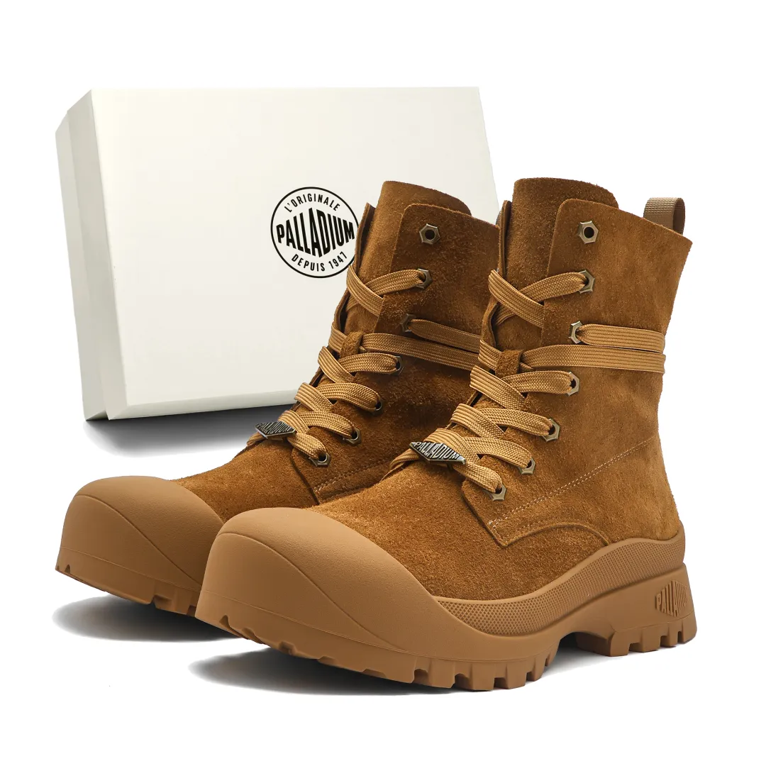 Palladium Combat Boots Unisex Brown, Coffee