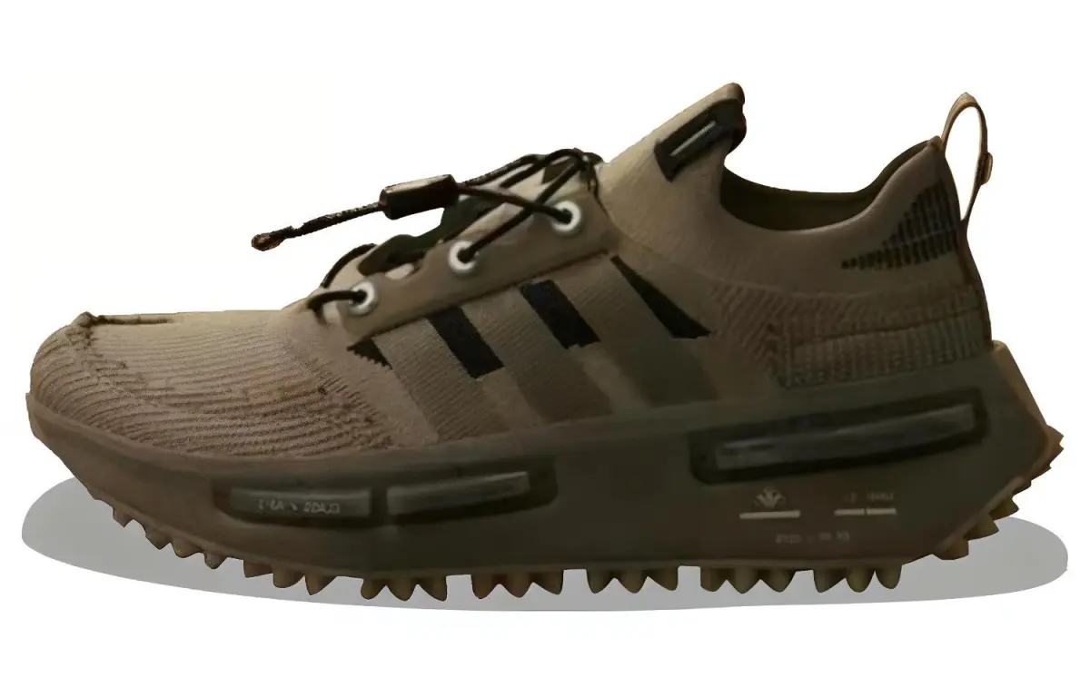 Adidas Originals x HAMCUS NMD S1 Slip Resistant Abrasion Resistant Low top Casual Shoes Unisex Gray Green Black