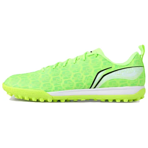 Li Ning TF Turf Artificial Turf Slip Resistant And Abrasion Resistant Coverage Soccer Shoes Men's Green