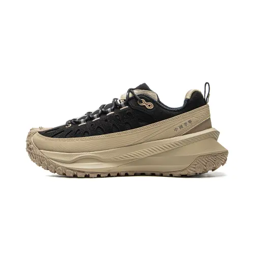 Li Ning Ranger CRC Slip Resistant, Abrasion Resistant, Height Increasing Low top Casual Shoes Unisex Black Brown