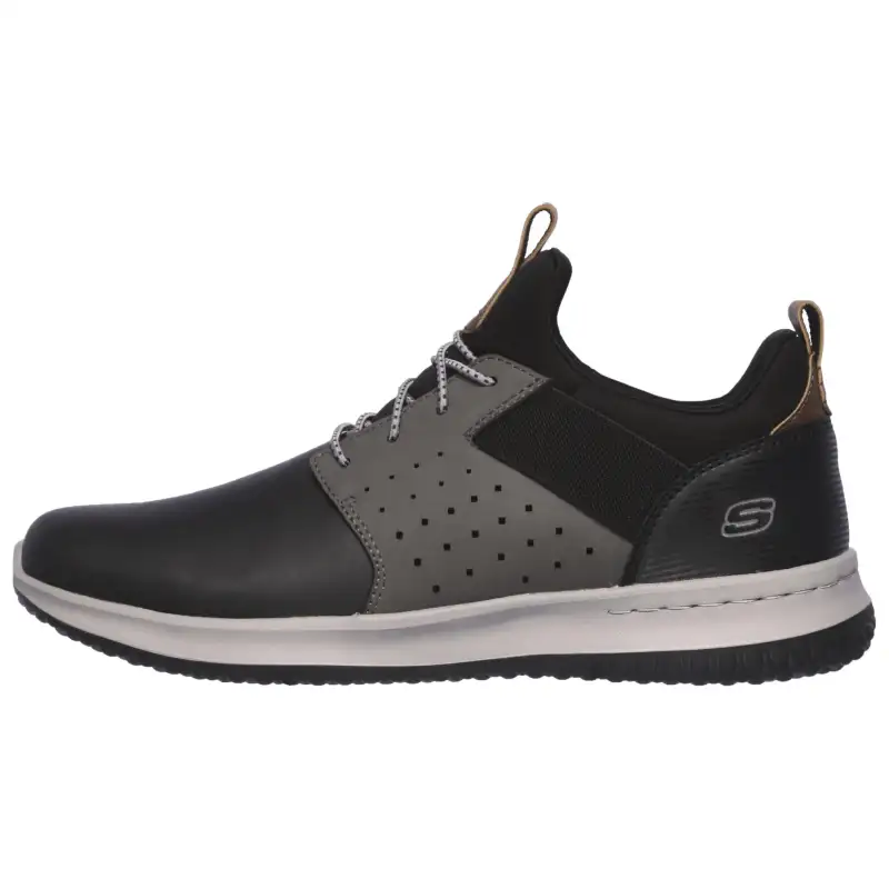 Skechers Low top Casual Shoes Men's Black Gray