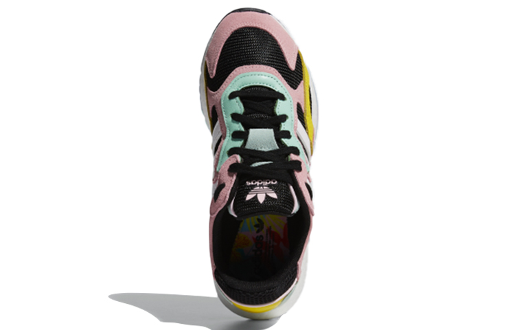 Женские кроссовки adidas originals TRESC Run Br (черно-розово-зеленый) — фото 5